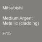 Preview: Mitsubishi, Medium Argent Metallic (cladding), H15.